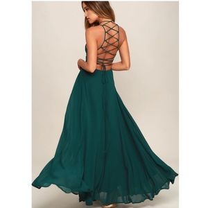 Lulu’s Criss Cross Back Long Dress